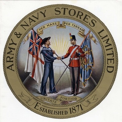 Army and Navy Stores Catalogue logo 1900