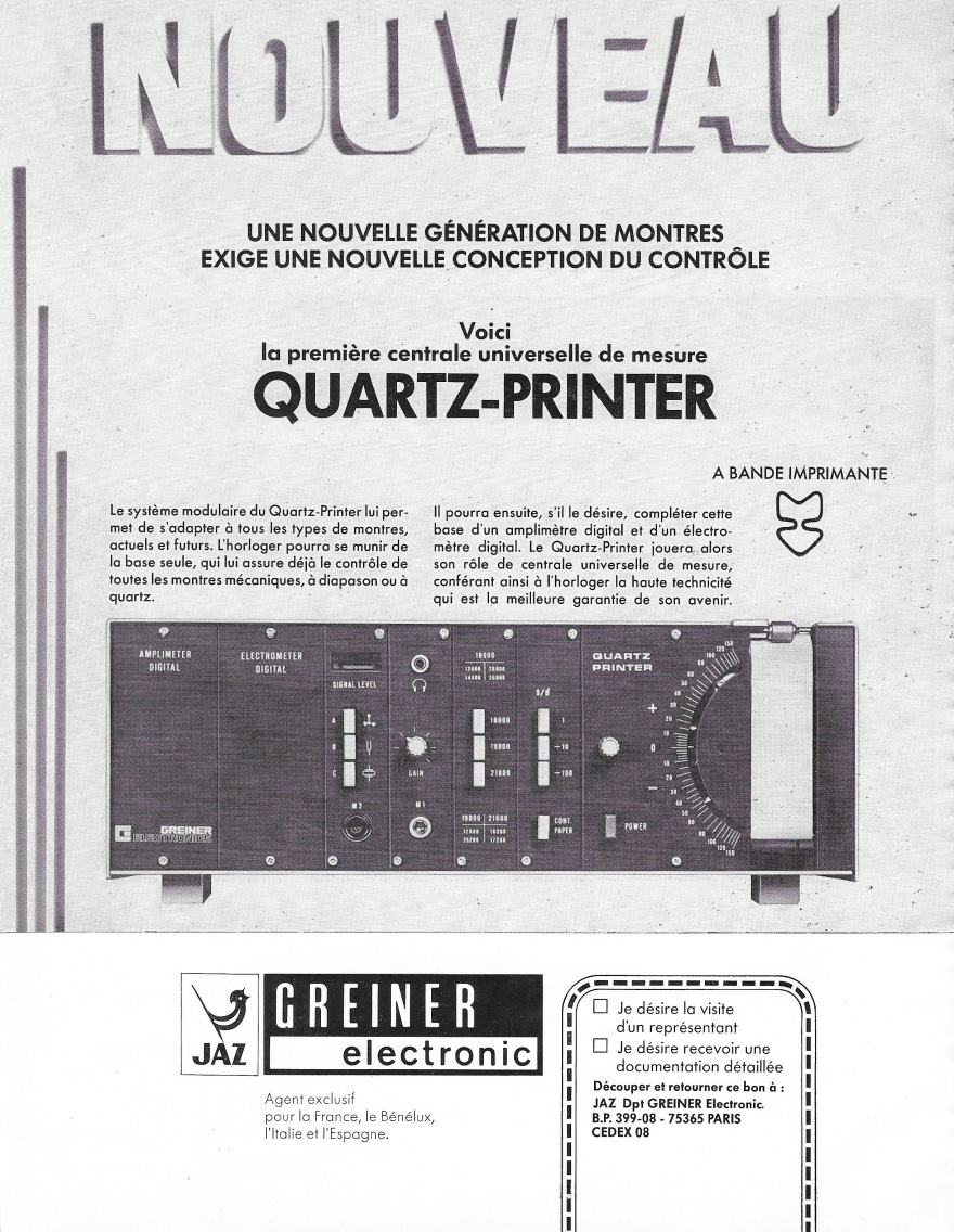 La France Horlogère n°375 Février 1977 Grenier